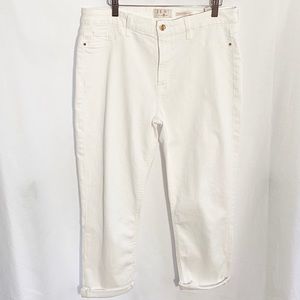 JEN7 by 7 For All Mankind white crop jeans size 14